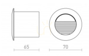 Marco 70 Anthracite outdoor recessed luminaire 230 V Led 3 W Ip65 3000 K 5 Marco 70 Anthracite outdoor recessed luminaire 230 V Led 3 W Ip65 3000 K small 5