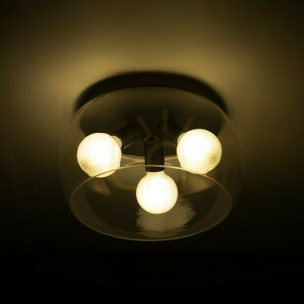 View Plafond Amanda Ceiling Black Matte Clear Glass 230 V Led E27 3x15 W. Plafond Amanda Ceiling Black Matte Clear Glass 230 V Led E27 3x15 W.