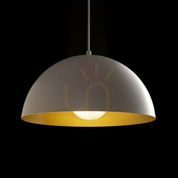 Display Gladys 40 White/Gold Pendant Lamp 230 V Led E27 30 W. Gladys 40 White/Gold Pendant Lamp 230 V Led E27 30 W.