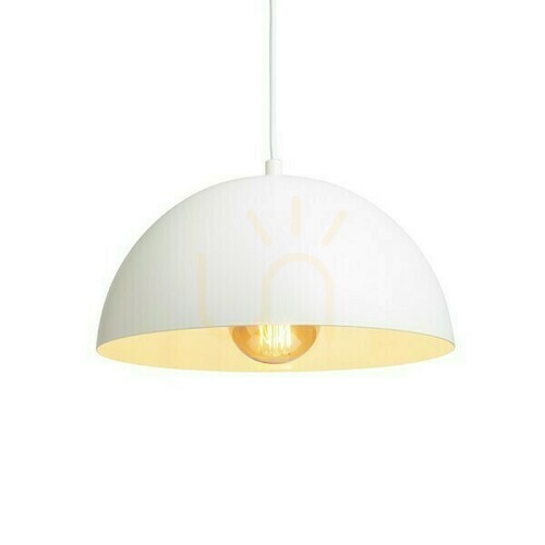 Check Gladys 30 White/White 230 V Led E27 15 W Pendant Lamp.