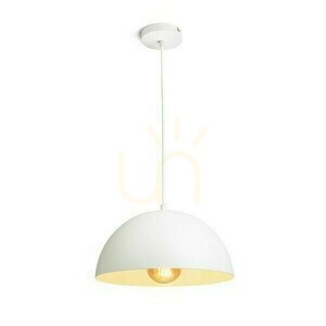 Gladys 30 White/White 230 V Led E27 15 W Pendant Lamp. small 0