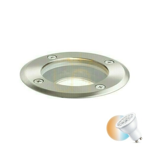 Check Orbu R Stainless Steel Outdoor Recessed Luminaire 230 V Gu10 15 W Ip67