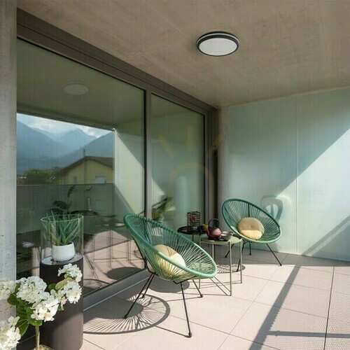 Check Plafonds Outdoor Sono 40 Surface Mounted Black Plastic 230 V Led W Ip65 3000 K 4000 6000