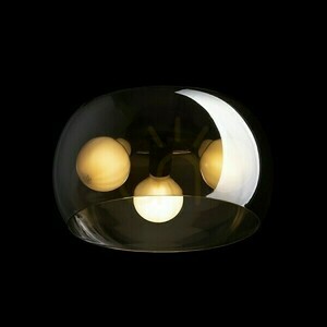 Plafond Amanda Ceiling Black Matte Tinted Glass 230 V Led E27 3x15 W. 1 Plafond Amanda Ceiling Black Matte Tinted Glass 230 V Led E27 3x15 W. small 1