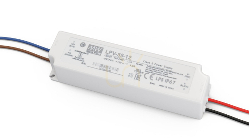 Check MEAN WELL LPV 12V 35W power supply IP67