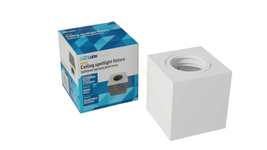 Surface-mounted luminaire NORD square white