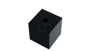 Surface-mounted luminaire NORD square black small 3