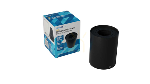 Check TUBE surface-mounted luminaire round black