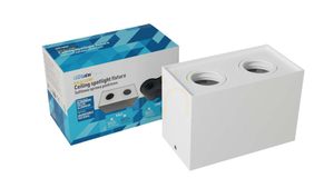 Lumines KALA white surface-mounted ceiling spotlight 2×GU10 small 0