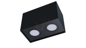 KALA surface-mounted luminaire 2x square black small 1