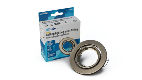 Check VEPA luminaire round movable chrome satin