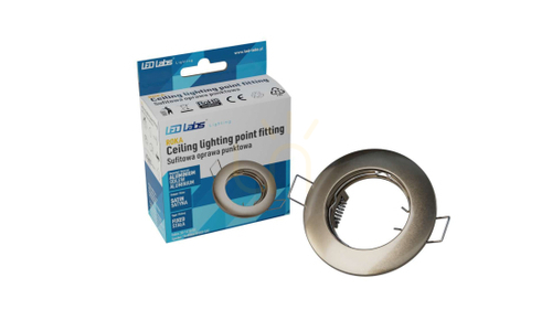Check ROKA luminaire cast round fixed chrome satin