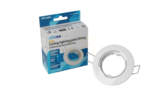 OPRA luminaire cast round movable white