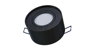 CLEO round black luminaire small 2
