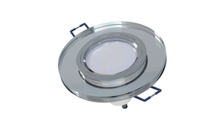 ROVO glass round luminaire white - transp. small 2