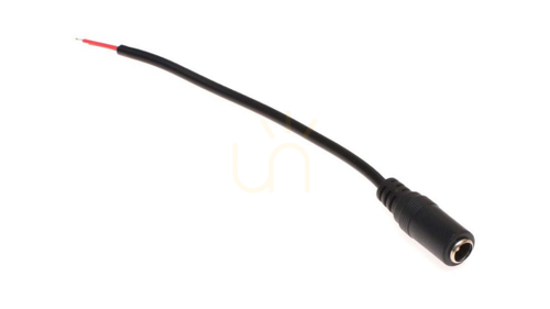 Check Socket 2.1 DC male + cable 12 cm