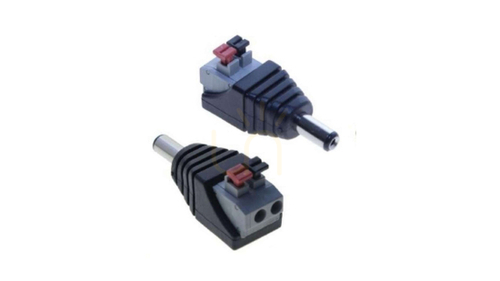 Check DC connector 2.1x5.5mm quick connect female connector