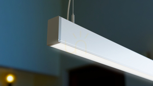 LUMINES Claro silver anode luminaire. 4000K 60cm small 3