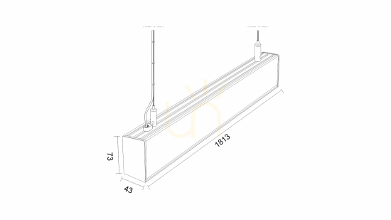 View LUMINES Claro luminaire white lacquer. 4000K 180cm LUMINES Claro luminaire white lacquer. 4000K 180cm