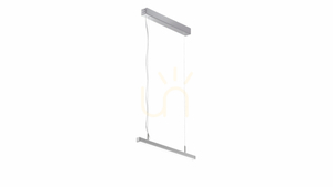 LUMINES Dileda silver anode luminaire. 4000K 180cm small 0