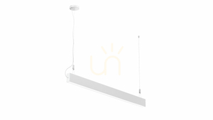 LUMINES Dulio luminaire white lacquer. 4000K 120cm small 0