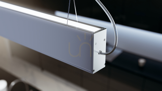 Display LUMINES Dulio luminaire white lacquer. 4000K 180cm LUMINES Dulio luminaire white lacquer. 4000K 180cm