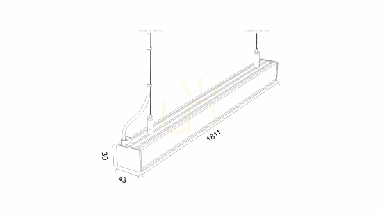 View LUMINES Iledo luminaire white lacquer. 4000K 180cm LUMINES Iledo luminaire white lacquer. 4000K 180cm