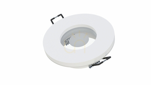 Aqua luminaire cast round fixed white small 3