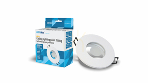 Aqua luminaire cast round fixed white small 0