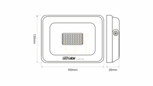 DRAGO 30W NW IP65 SLIM LED floodlight small 1