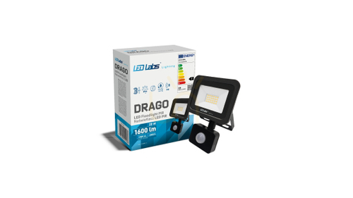 Check DRAGO 20W NW IP44 SLIM PIR LED floodlight