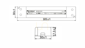 CobaltElectro PLV 12V 75W LED power supply IP20 B small 1