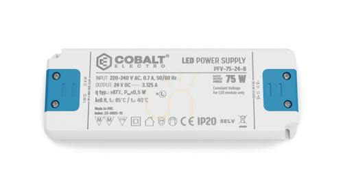Check CobaltElectro PFV 24V 75W IP20 B LED Power Supply.