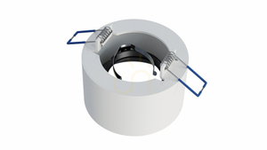 CASA luminaire cast round fixed white small 5