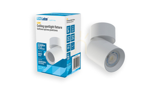 Surface-mounted luminaire LUMI swivel white small 0