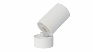 LOFT surface-mounted luminaire breakable/rotatable white small 3