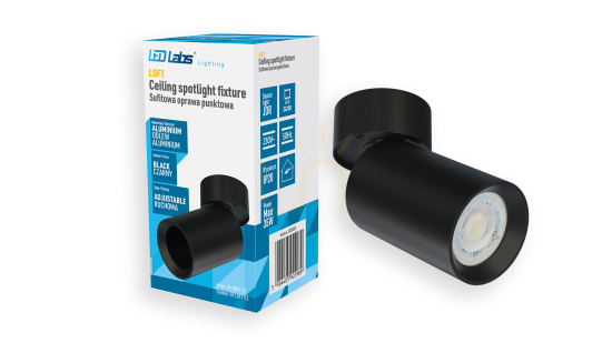 LOFT surface-mounted luminaire breakable/rotatable black