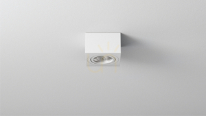 CARO surface-mounted luminaire square white small 2