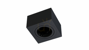 CARO surface-mounted luminaire square black small 1