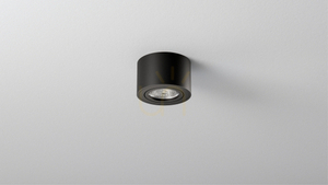 FIRA surface-mounted luminaire round black small 2