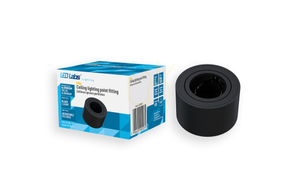 FIRA surface-mounted luminaire round black small 0