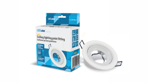 LUCA luminaire cast round moving matte white small 0