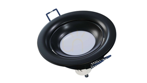 LUCA luminaire cast round moving matte black small 3