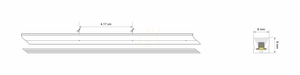 LED Neon Flex 3Y VERTICAL red 8 × 8 mm, 24 V, 10 W/m, 5 m – LED Labs small 1