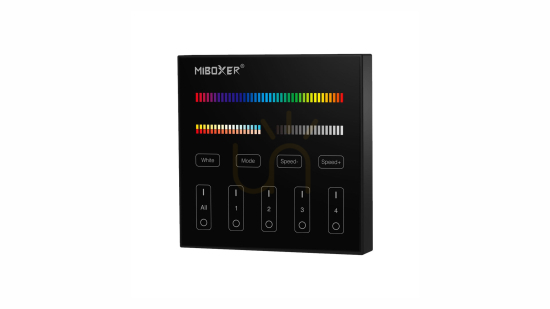 MiBoxer RF PANEL 4 STREF RGB+CCT - Black FUT-B4-B