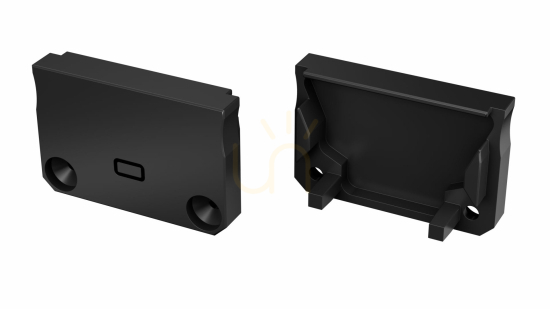 LED-Profilkappe LUMINES SILEDA 2in1 schwarz