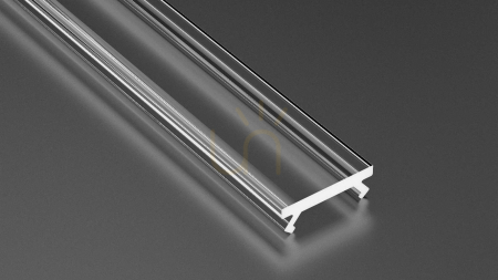 Lampshade for LED profile LUMINES SLIM v2 PMMA transparent 1 m