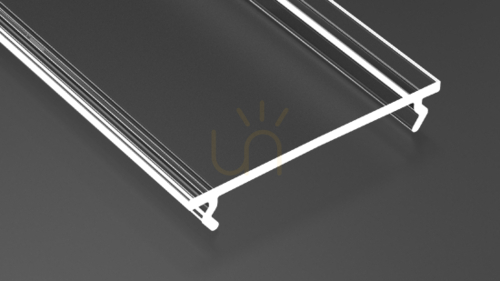 Check LED profile diffuser LUMINES DOUBLE Fractal PC clear 2 m