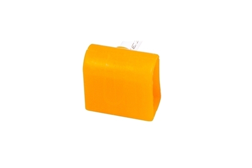Check Cap for power connection for Neon Flex HXR One / side outlet / orange / Bergmen