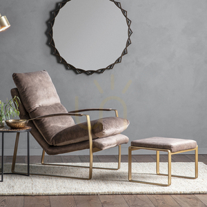 Lounger Chair Gallery Direct Fabien Mineral Fabric 65x96x92 cm 5055999253024 small 3